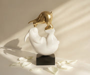 Playing Bunnies Sculpture